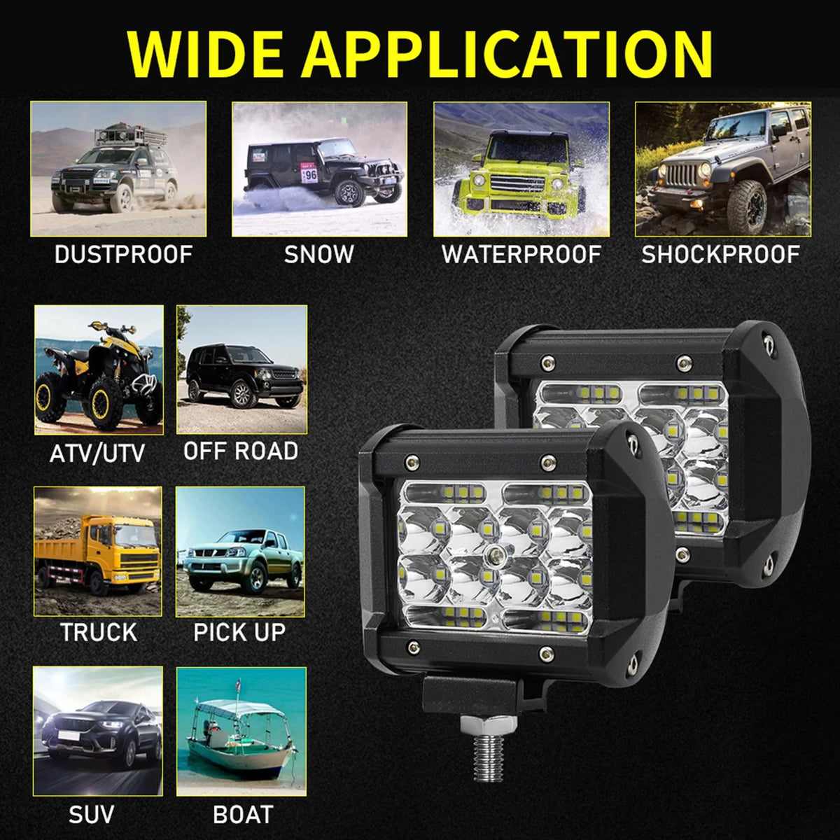 4 Inch Waterproof LED Driving Lights Q271