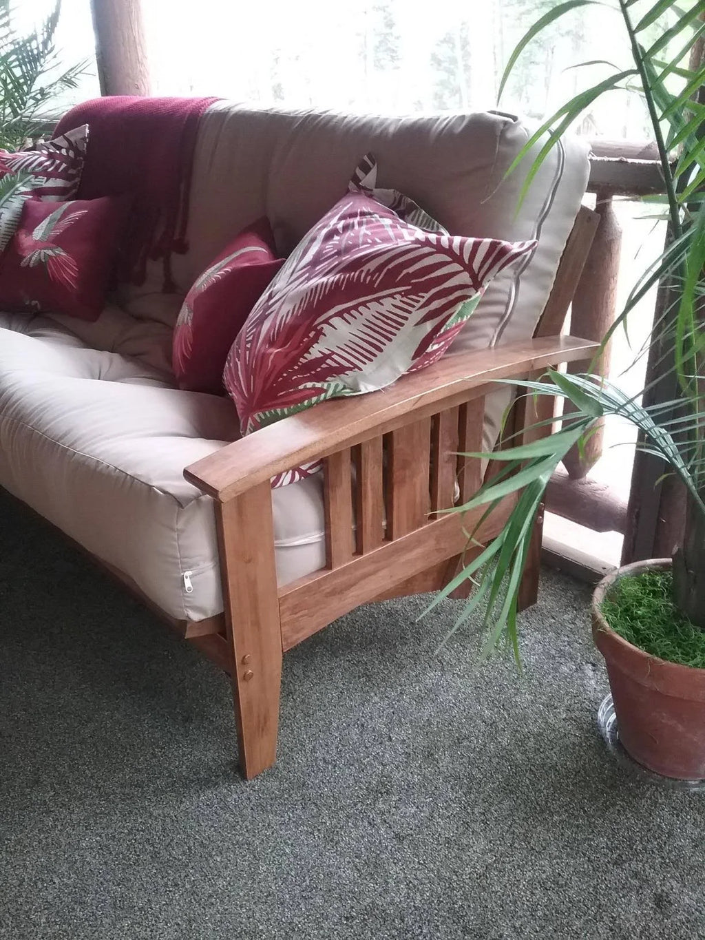 Full Size Wood Futon Frame B6043