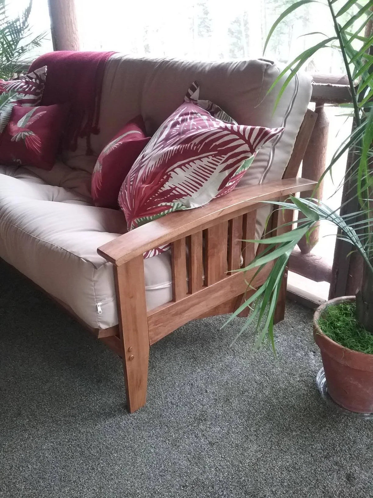 Full Size Wood Futon Frame B6043