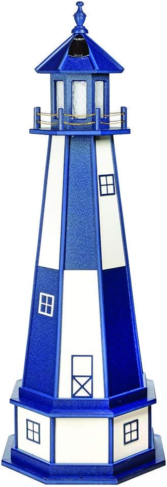 Decorative Lighthouse with Base Wood Turf Green Weatherwood K9358