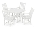 5-Piece White Dining Set Y19651