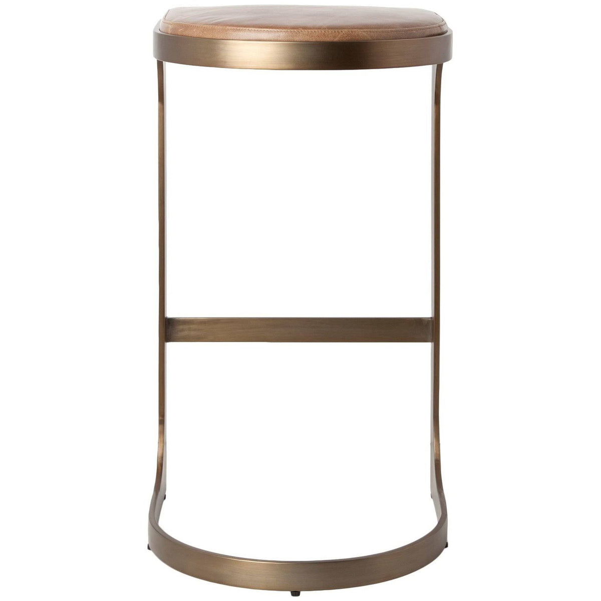 Brown Metal Bar Stool L339530