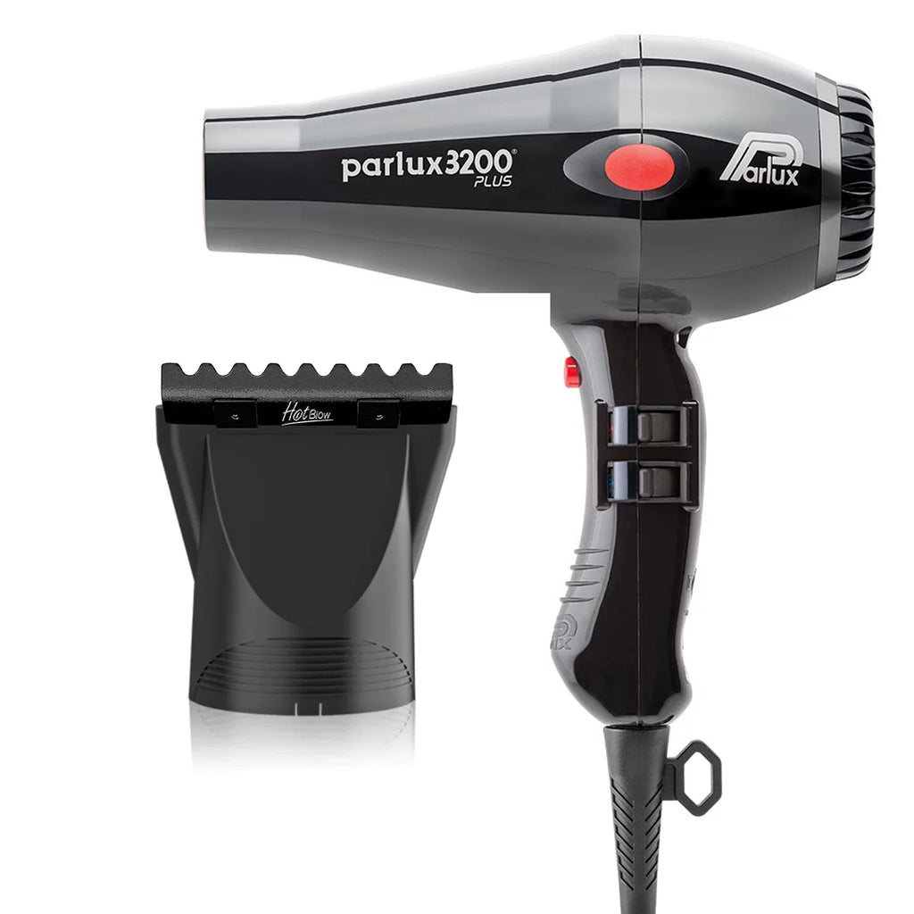 Black Hair Dryer and Hot Blow Attachment F360