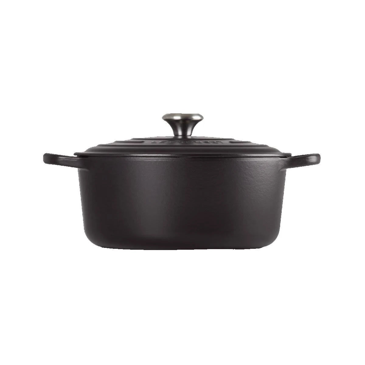 Round Casserole Cast Iron 22 cm Satin Black C88255
