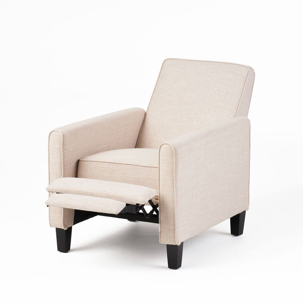 Navy Blue Fabric Recliner Set of 2 K4442