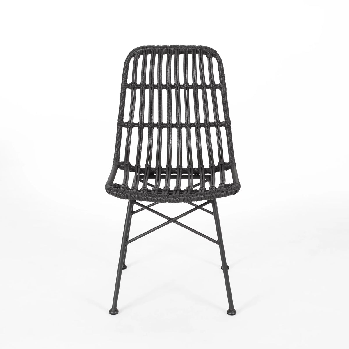 Outdoor Wicker Dining Chairs Set of 2 F3965