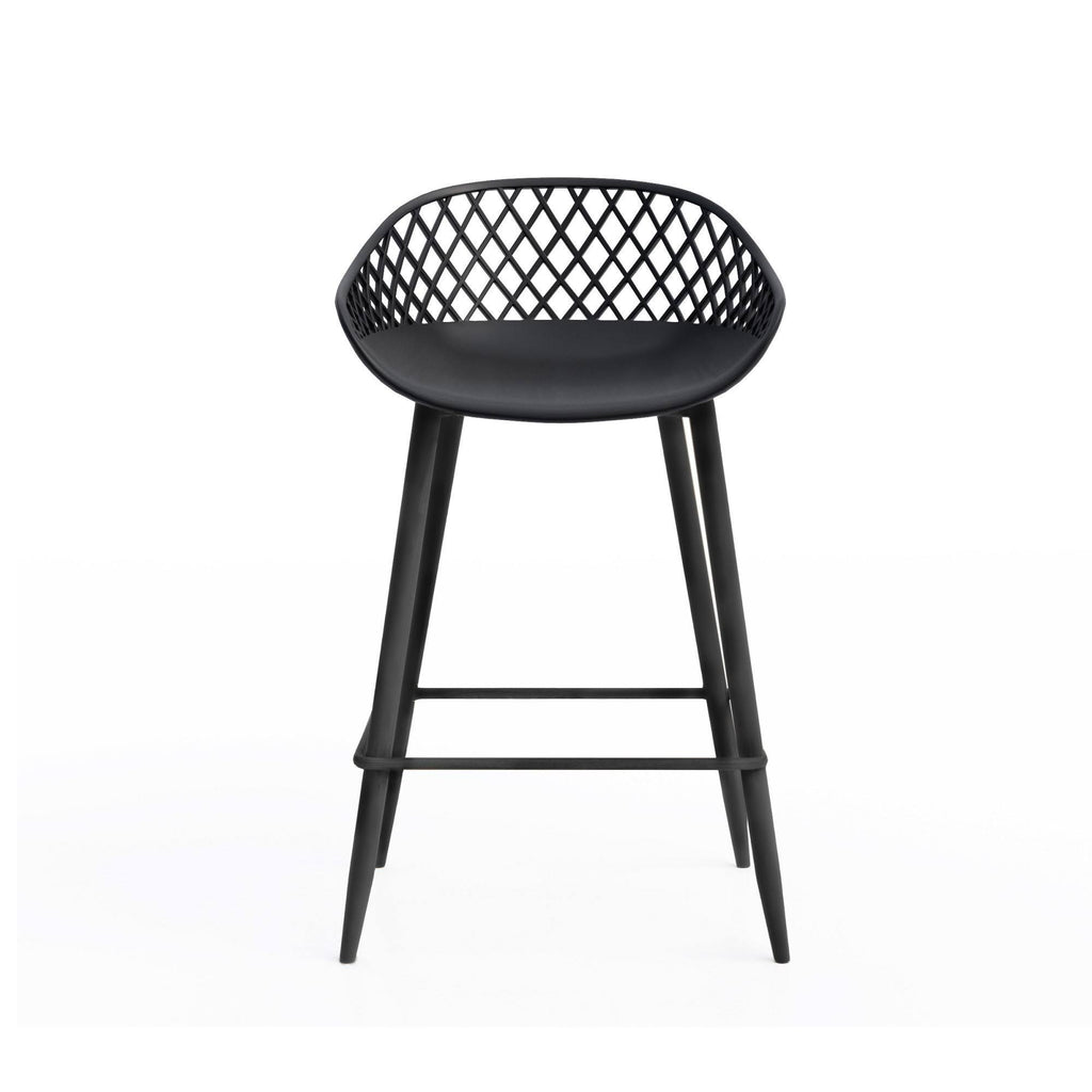 Black Counter Stool Set of 2 Z41249