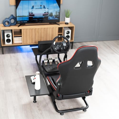 Racing Simulator Cockpit with Wheel Stand and Gear Mount K9104
