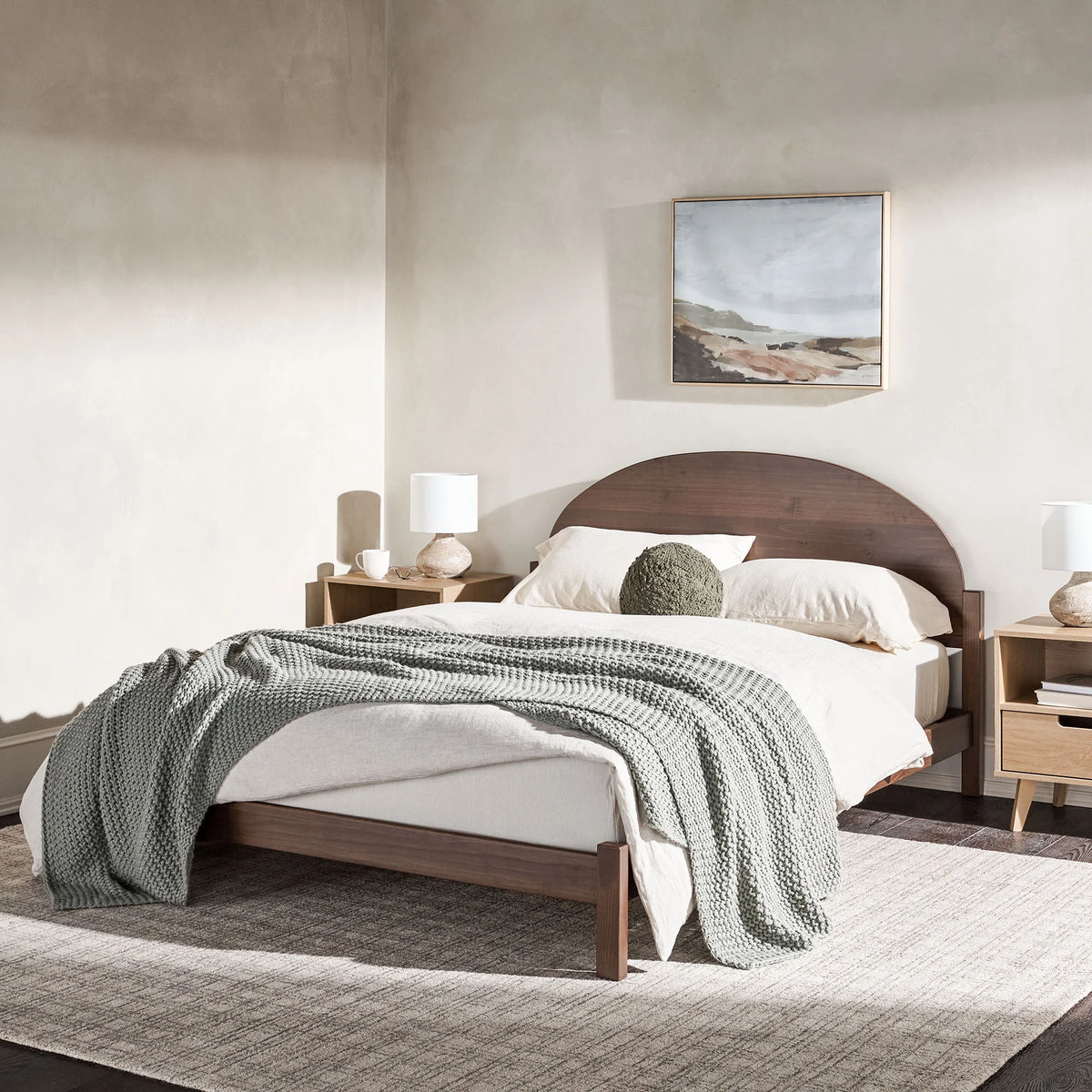 Solid Wood Queen Bed K94423