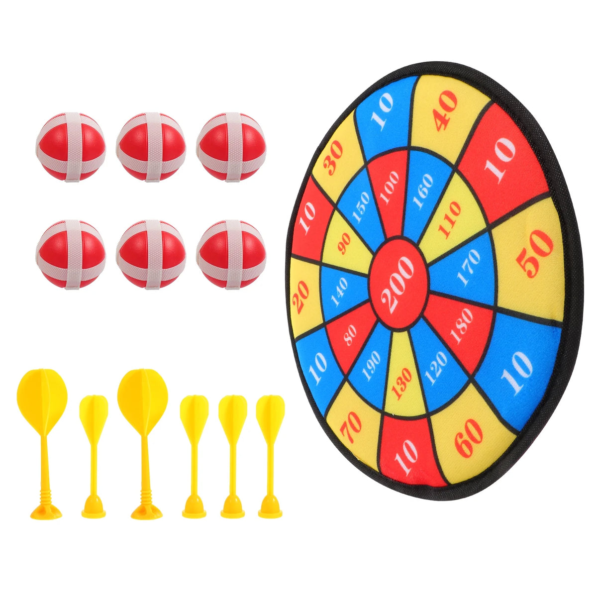 13 Pcs Kids Sticky Balls Darts Board Toys S401