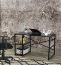 Black 2 Shelves Writing and Computer Desk Q643406