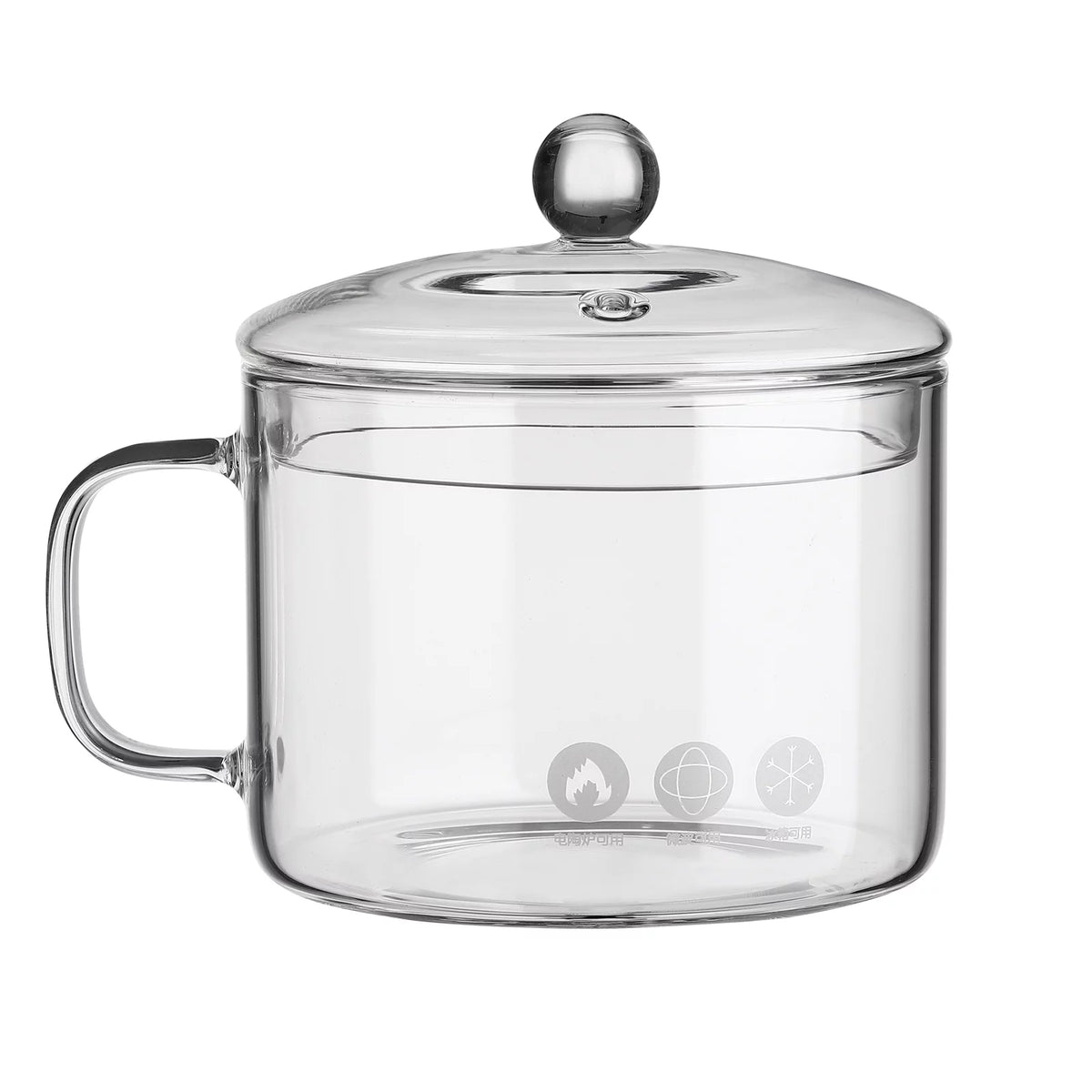 Heat-resistant Glass Pot with Handle A883106