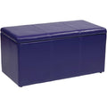 Purple Vinyl Ottoman Set Y10834