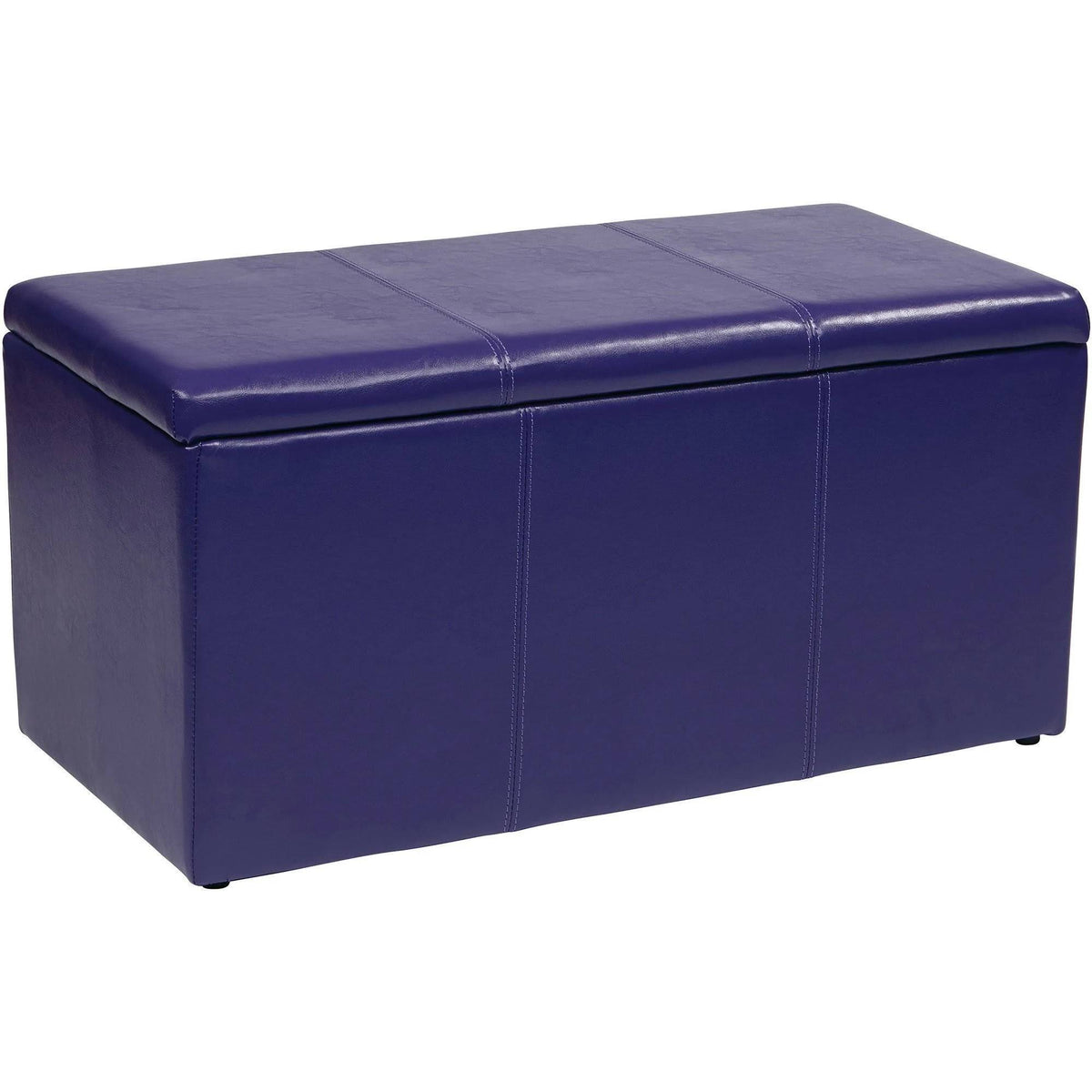 Purple Vinyl Ottoman Set Y10834