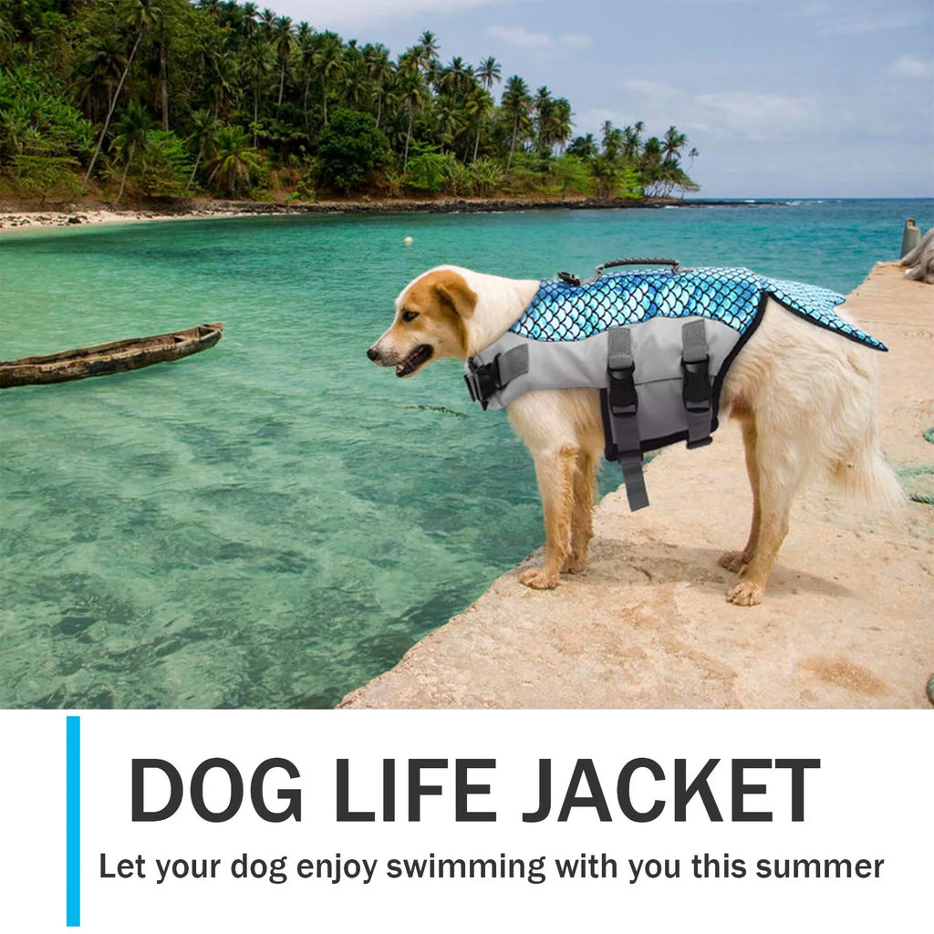 Reflective Adjustable Dog Life Jacket with Rescue Handle N977886
