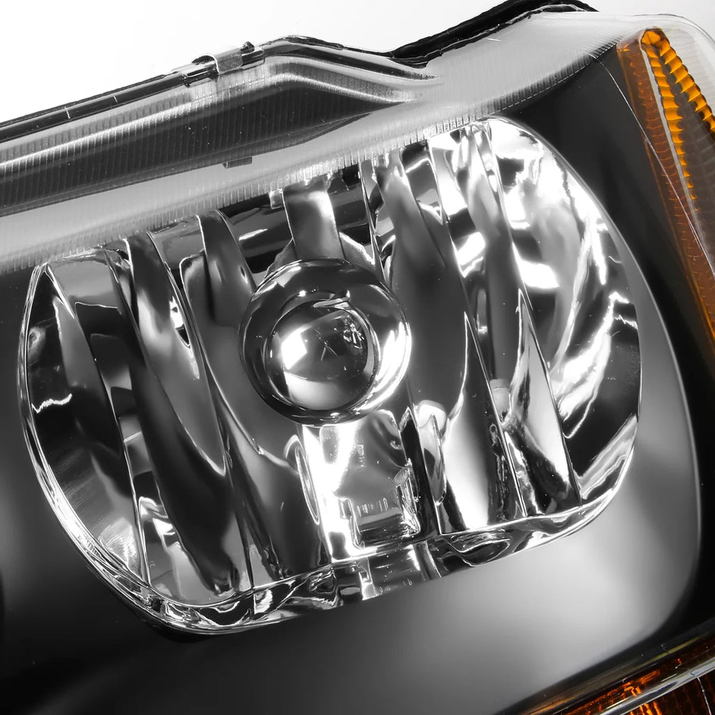 Black Housing Amber Side Headlight Headlamps for Jeep Grand Cherokee L752091