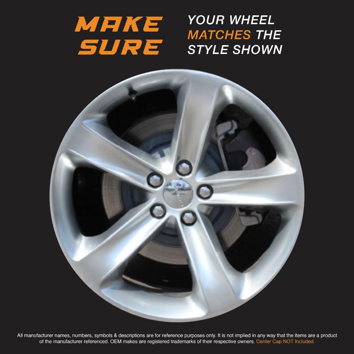 20" Gloss Black Wheel Skin Set ABS Plastic Q77652