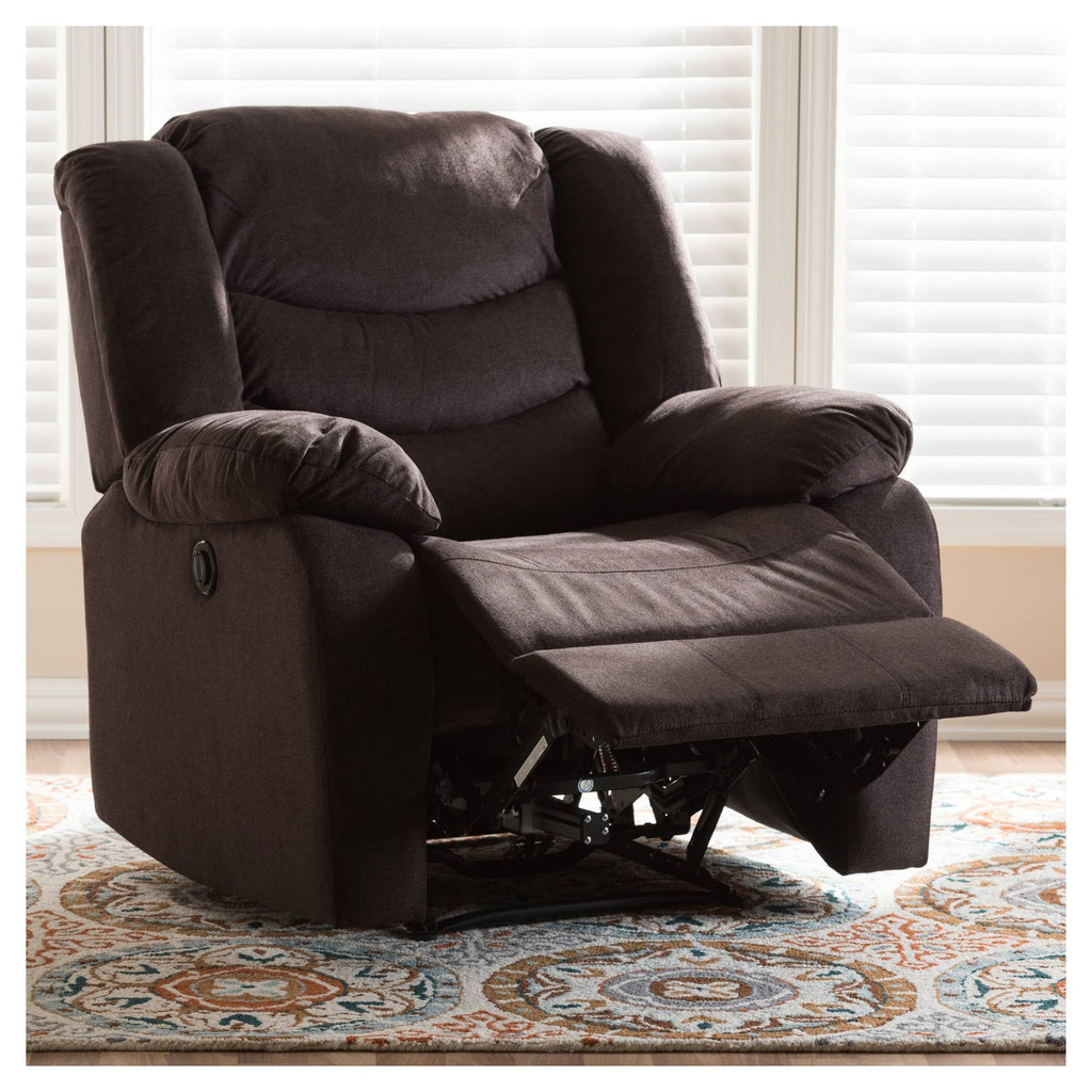 Godiva Brown Fabric Power Recliner Chair F118