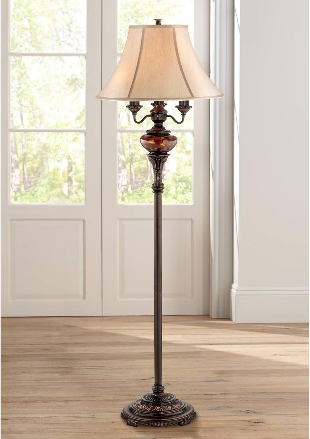 Antique Bronze 4-Light Standing Floor Lamp H95295