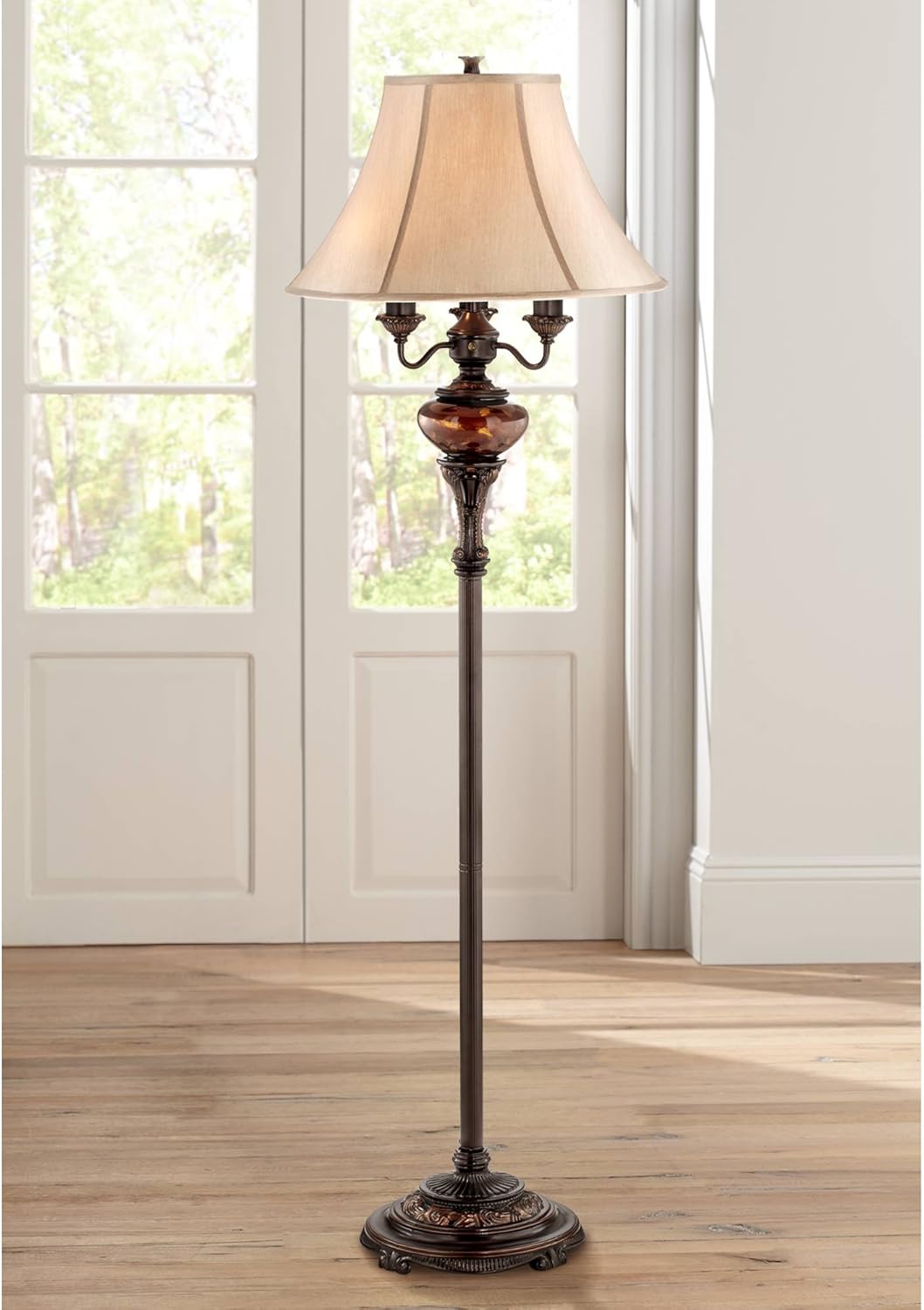 Antique Bronze 4-Light Standing Floor Lamp H95295