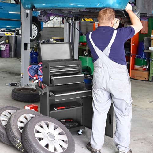 4 Drawer Rolling Tool Chest with Wheels and Lock N69143