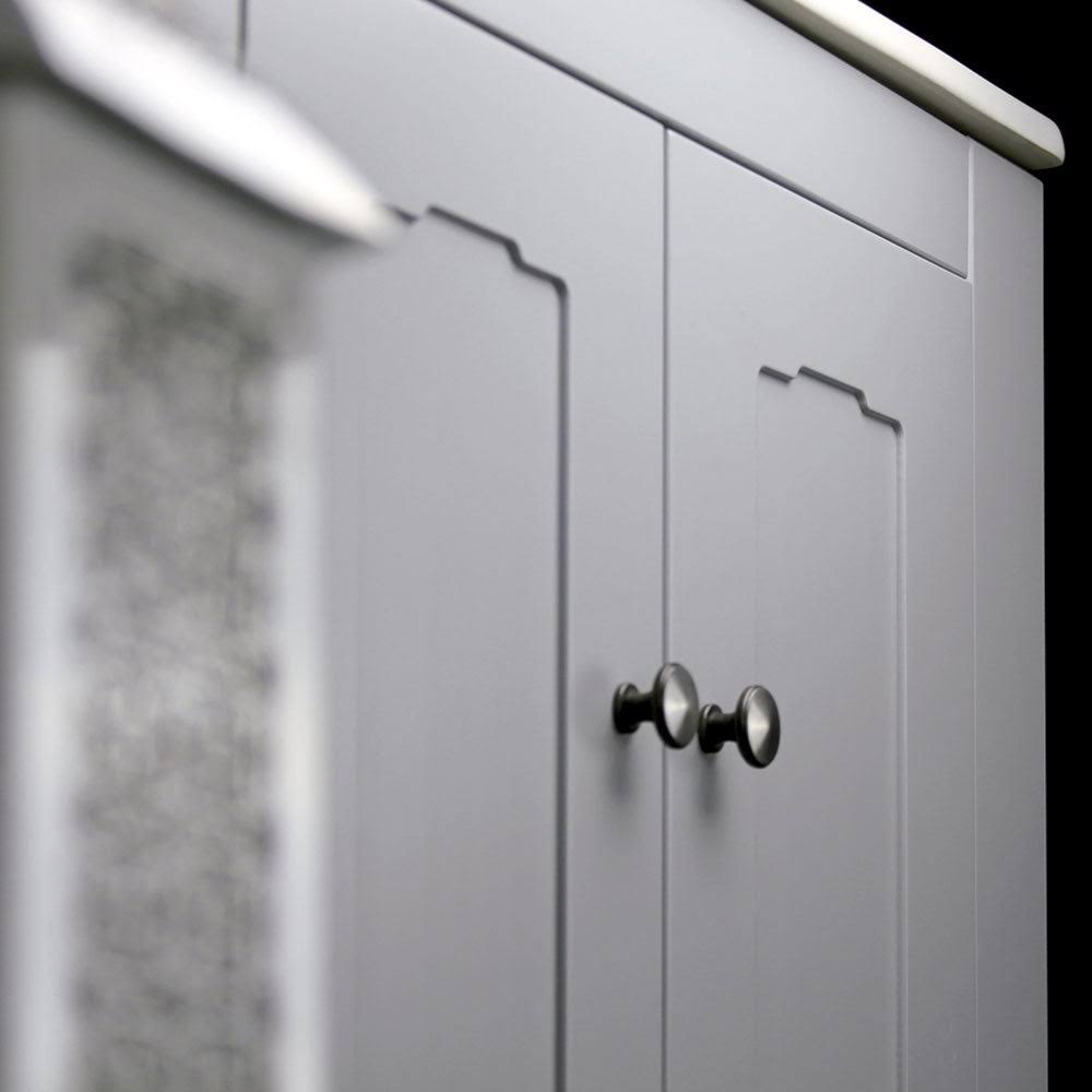 32x22 Grey Bathroom Vanity Cabinet Set with Ceramic Counter Top W144143
