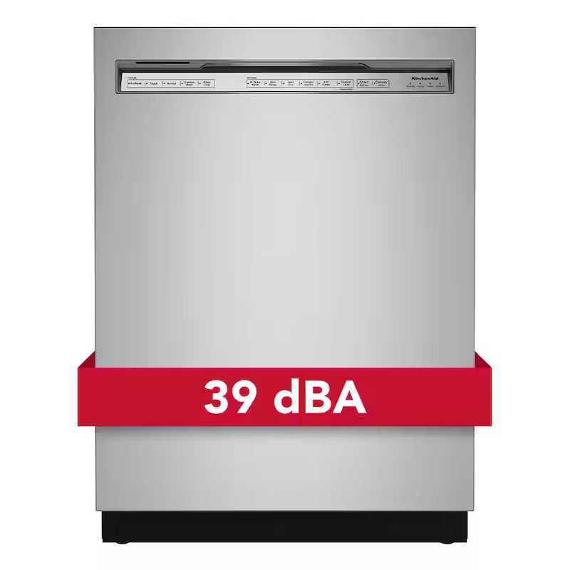 Stainless Steel Tall Tub Dishwasher with Stainless Steel Tub, 39 DBA V3457