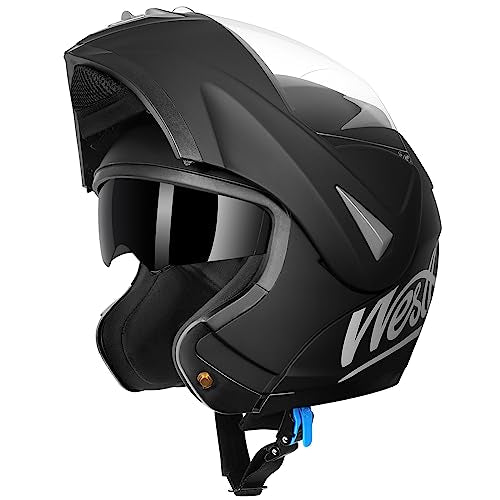 Modular Motorcycle Helmet with Dual Visor Full Face Flip Up A682