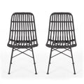 Outdoor Wicker Dining Chairs Set of 2 F3965
