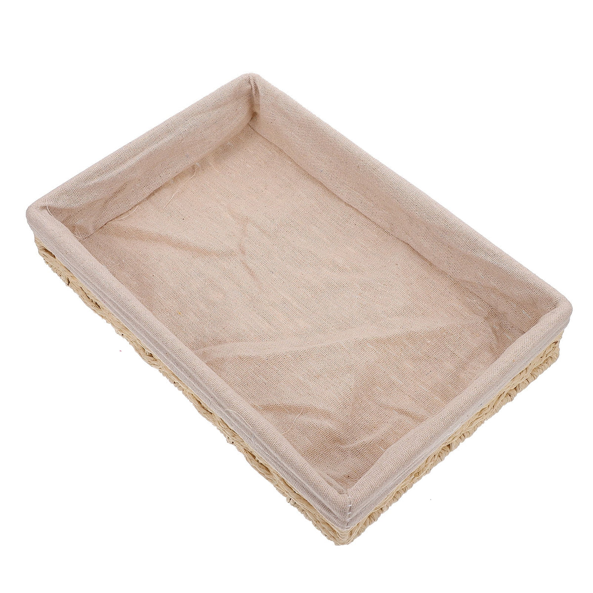 Beige Woven Rattan Storage Boxes X717160