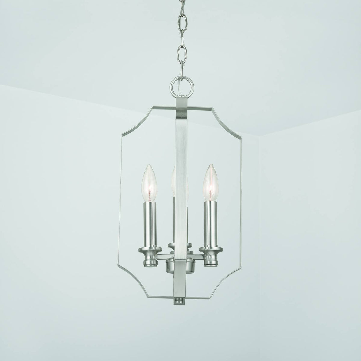 4 Light Brushed Nickel Foyer C918