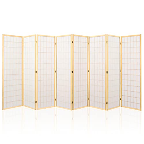Black 5.6 Ft 8 Panel Room Divider A534