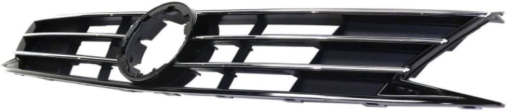 Textured Black Plastic Grille Assembly with Chrome Molding K3959