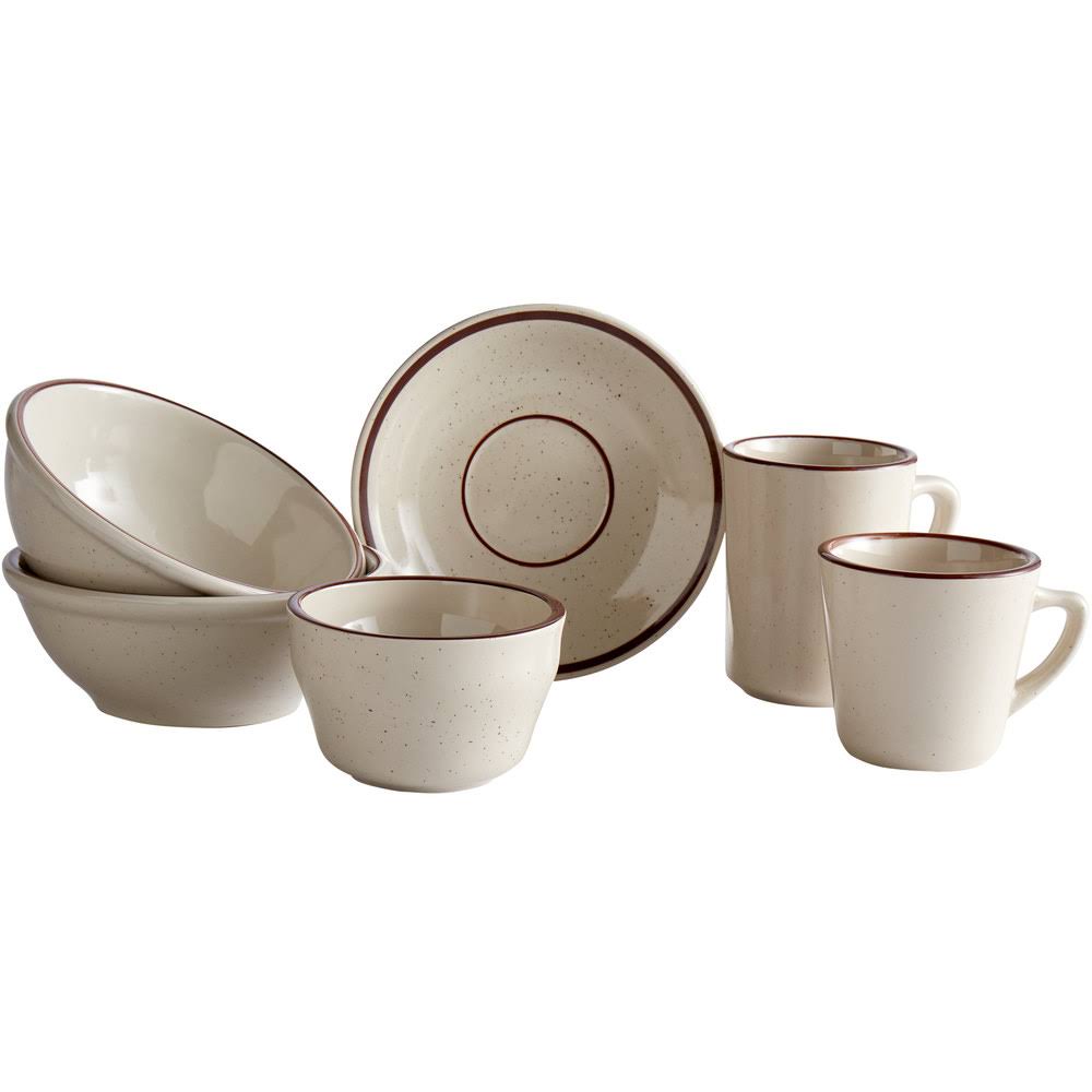 Brown Speckled Stoneware Mug, 8-Ounce, Box of 36 B830