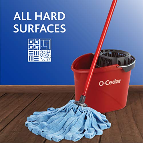 Blue/Red Microfiber Wet Mop C342