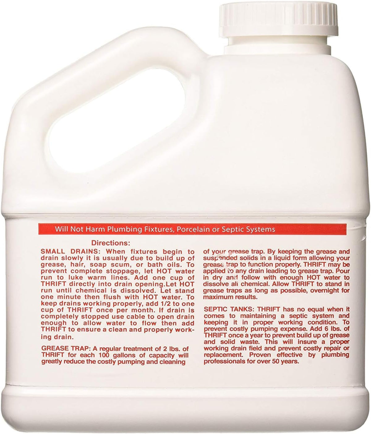 6 lb. White Granular Drain Cleaner H818723