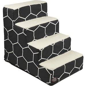 Black 4 Step Pet Stairs O7817