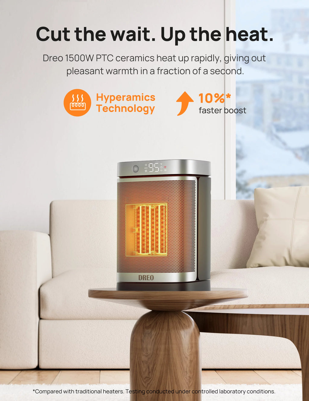 1500W Electric Space Heater with Oscillating and Remote Control N703894