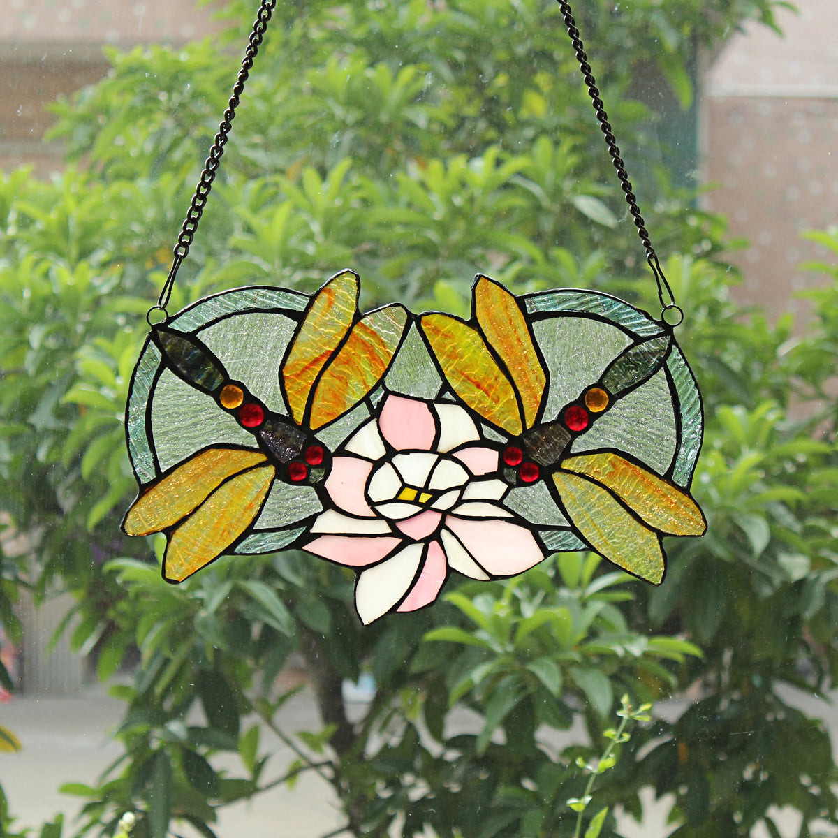 Tiffany-Glass Window Panel 13x22 K9269