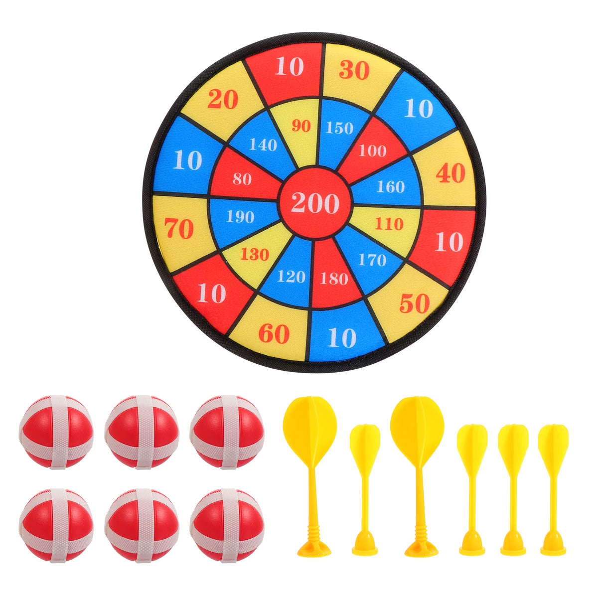 13 Pcs Kids Sticky Balls Darts Board Toys S401