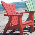 Caribbean Blue Wash Wood Adirondack Chair U622