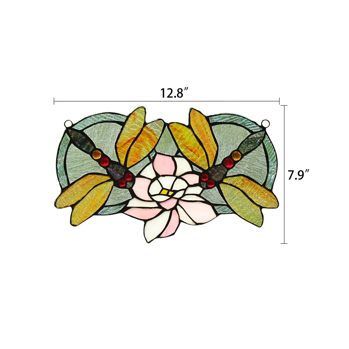 Tiffany-Glass Window Panel 13x22 K9269