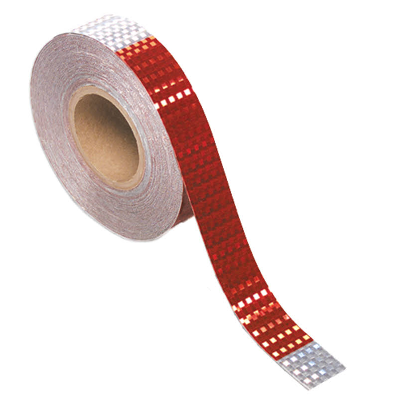 Silver/Red Conspicuity Tape V39571