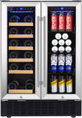 24 Inch Dual Zone Wine and Beverage Refrigerator U6672