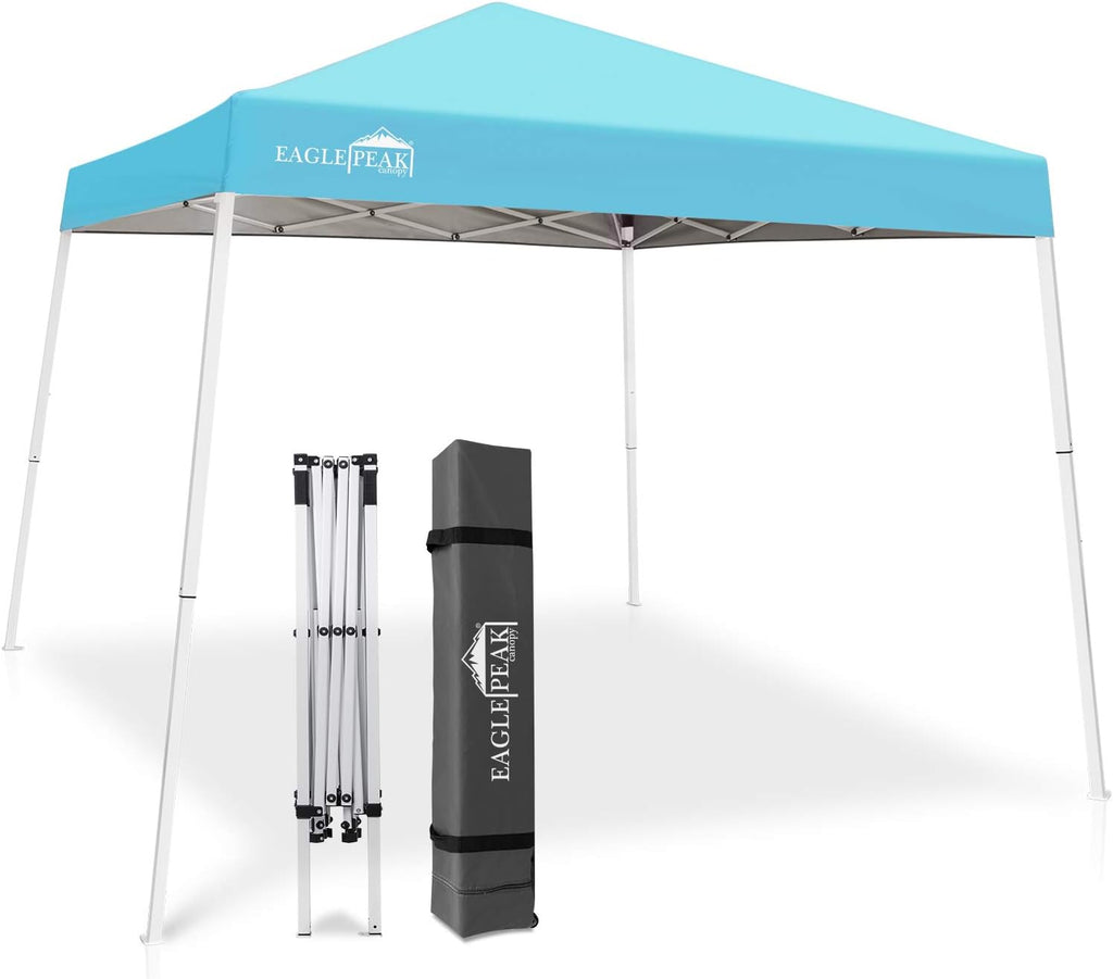 10' x 10' Slant Leg Pop-up Canopy Tent White T83132