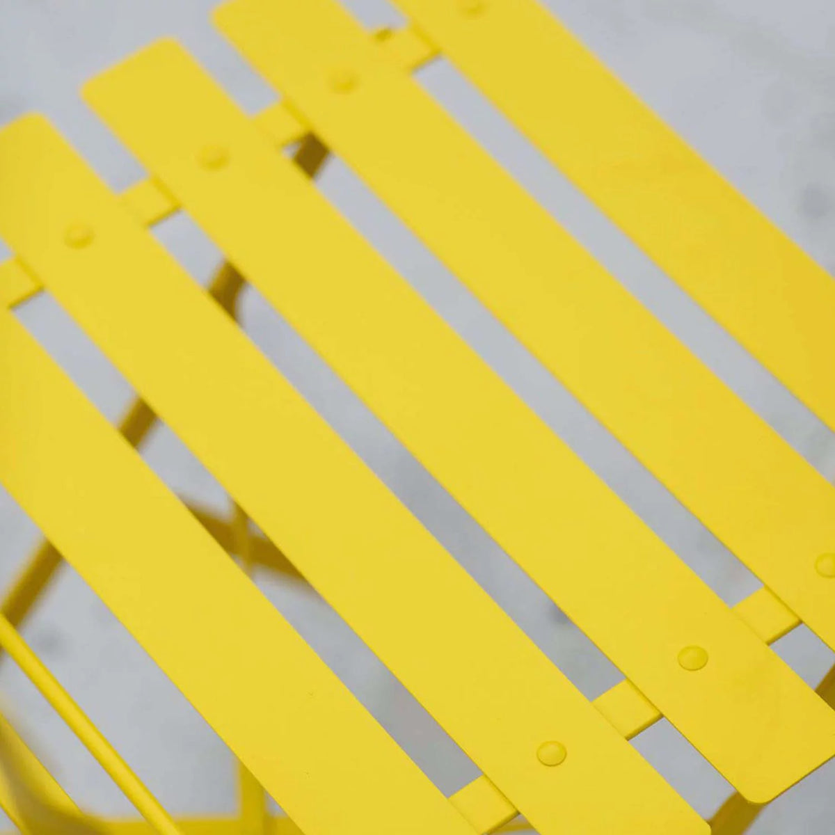 Yellow 3 Piece Bistro Folding Furniture Set H140