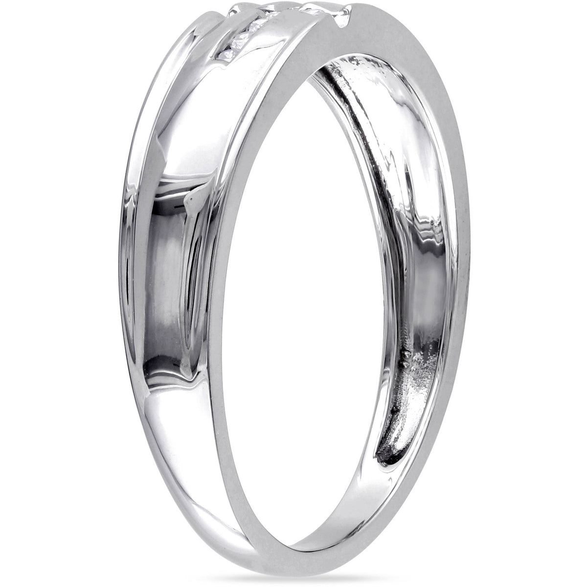 10kt White Gold Diamond Wedding Band X72956
