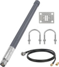 8dBi LoRa Antenna 915Mhz Omni-Directional with 10ft LMR200 Cable White 110cm D3444