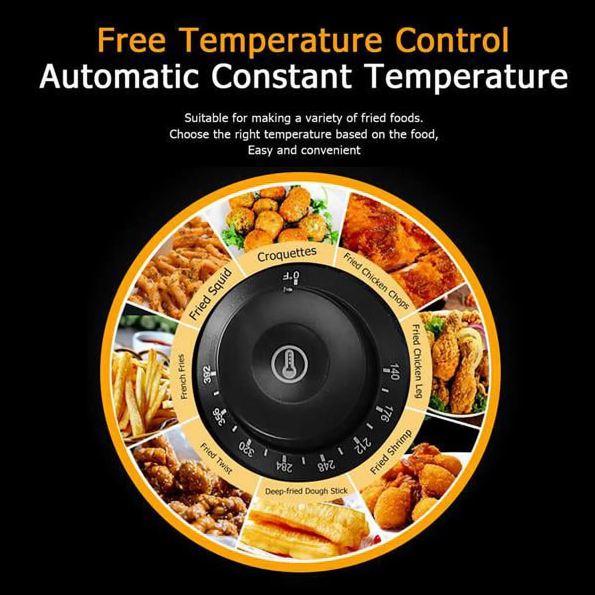 12.7QT Electric Deep Fryer with 2 Baskets and Lid, Stainless Steel Dual Tank P822648
