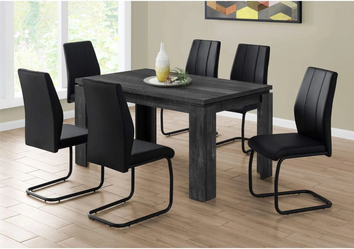 Black Wood-Look Dining Table H933